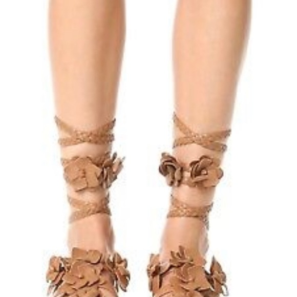 New! Tory Burch Gladiator Tie Sandals in Gold color - Picture 2 of 4